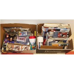 2 BOXES OF HOCKEY COLLECTIBLES.