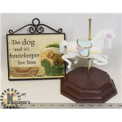 VINTAGE AMUSEMENT PARK PORCELAIN HORSE AND MORE