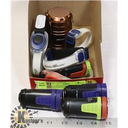 LOT OF EDDIE BAUER LED ARMBAND LIGHTS AND MORE