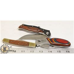 LOT OF 3 CAMPING-HUNTING  POCKET KNIVES