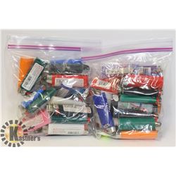 BAG OF ASSORTED LIGHTERS.