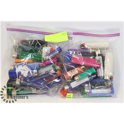 BAG OF ASSORTED LIGHTERS.