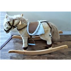 14)  PLUSH ROCKING HORSE WITH