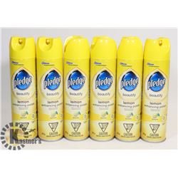 LOT OF NEW PLEDGE LEMON SCENTED POLISH SPRAY