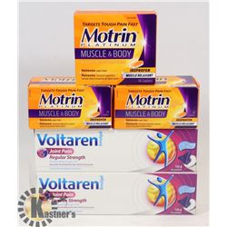 LOT OF NEW MOTRIN AND VOLTAREN FOR JOINT PAIN
