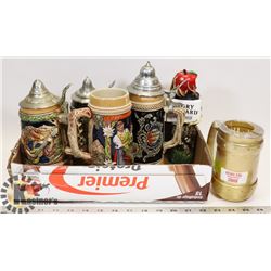 MISCELLANEOUS COLLECTIBLE BEER STEINS