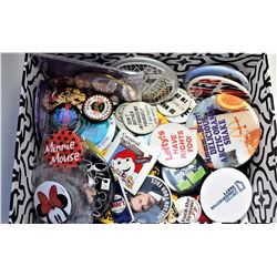 15) LOT OF DOZENS OF PIN BACK