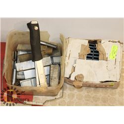 LOT OF 1/2" MEDIUM CROWN STAPLER, 1-1/2" LENGTH