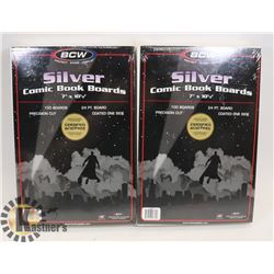 2 PACKS OF COMIC BOOK BOARDS.