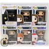 Image 1 : LOT OF 6 ASSORTED FUNKO POP VINYL FIGURES.