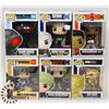 Image 1 : LOT OF 6 ASSORTED FUNKO POP VINYL FIGURES.