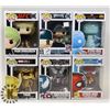 Image 1 : LOT OF 6 ASSORTED FUNKO POP VINYL FIGURES.