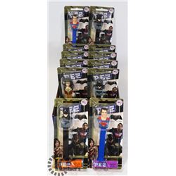 CASE OF 12 BATMAN/SUPERMAN PEZ DISPENSERS