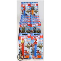 CASE OF 12 MARVEL PEZ DISPENSERS