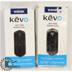 SET OF 2 NEW WEISER KEVO KEY FOBS