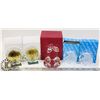 ASSORTED LOT OF CRYSTAL DISPLAYS.