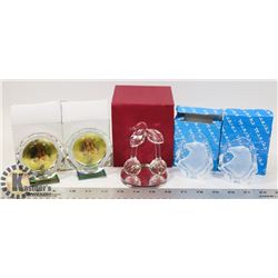 ASSORTED LOT OF CRYSTAL DISPLAYS.