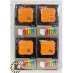 LOT OF4 MAGIC VIBRATION SPEAKERS.