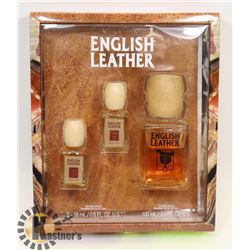 MEN'S ENGLISH LEATHER 3 PIECE GIFT SET BY DONA