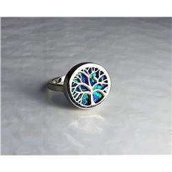 5)  SILVER TONE TREE OF LIFE MOTIFE