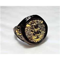 1)  BLACK AND YELLOW GOLD FILLED