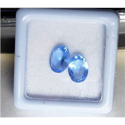 18)  LOT OF 2 MATCHED OVAL