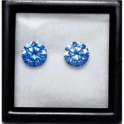 16)  LOT OF 2 OCEAN BLUE ROUND