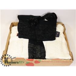 FLAT OF 9 NEW LADIES TOQUES.