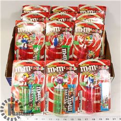 FLAT OF M&M COLLECTIBLE MINIS POGO DISPENSERS.