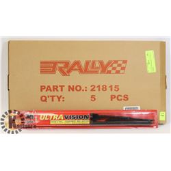 PACK OF 4 NEW RALLY 15" WIPER BLADES