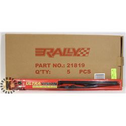 PACK OF 5 NEW ULTRA VISION 19" WIPER BLADES