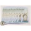 Image 1 : 2017 LOT OF 11 IN SEQUENCE VENEZUELA 500