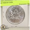 Image 1 : 2010 CANADIAN 1 OUNCE .999 FINE SILVER $5 COIN.