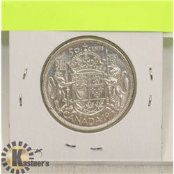1953 CANADA SILVER 50 CENT COIN