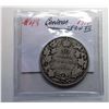 Image 1 : 10) CANADIAN 1910 SILVER 50 CENT
