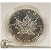 Image 1 : 1989 CANADIAN 1 OUNCE .999 FINE SILVER $5 COIN.