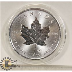 2018 CANADIAN 1 OUNCE .999 FINE SILVER $5 COIN.