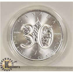 1988-2018 CANADIAN 1 OUNCE .999 FINE SILVER $5