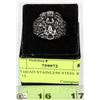 Image 1 : LION HEAD STAINLESS STEEL RINGS SIZE 13