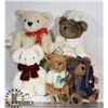 Image 1 : BOX OF ASSORTED TEDDY BEARS.