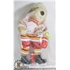 Image 1 : CALGARY FLAMES DRESSED TEDDY BEAR.