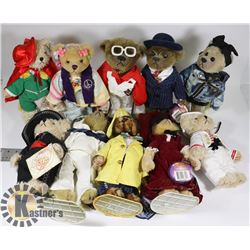 BIG BOX OF ASSORTED TEDDY BEARS.