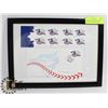 Image 1 : UNIQUELY FRAMED FIRST DAY ISSUED TORONTO BLUE JAYS