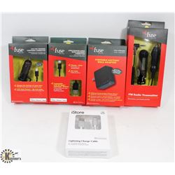 BAG OF ASSORTED ELECTRONIC ACCESSORIES.