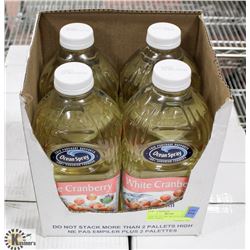 CASE OF 4 - 1.89L BOTTLES OCEAN SPRAY WHITE