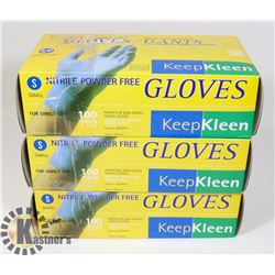 3 BOXES OF KEEP KLEEN NITRILE POWDER FREE SIZE S