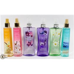 BAG OF ASSORTED CALGON FRAGRANCE MISTS