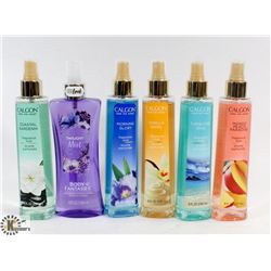 BAG OF ASSORTED CALGON FRAGRANCE MISTS