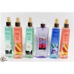 BAG OF ASSORTED CALGON FRAGRANCE MISTS