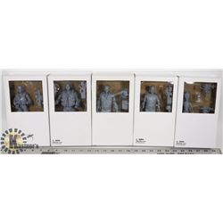 LOT OF 5 STARGATE ATLANTIS FIGURES.